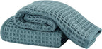 Microfiber Waffle Face Towels, 2 Pieces, Fast Drying, Lint Free 430 GSM by Unknown