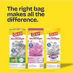 Glad Small Trash Bags 4 Gallon, Febreze Beachside Breeze Garbage Bags, Odor - Image 9