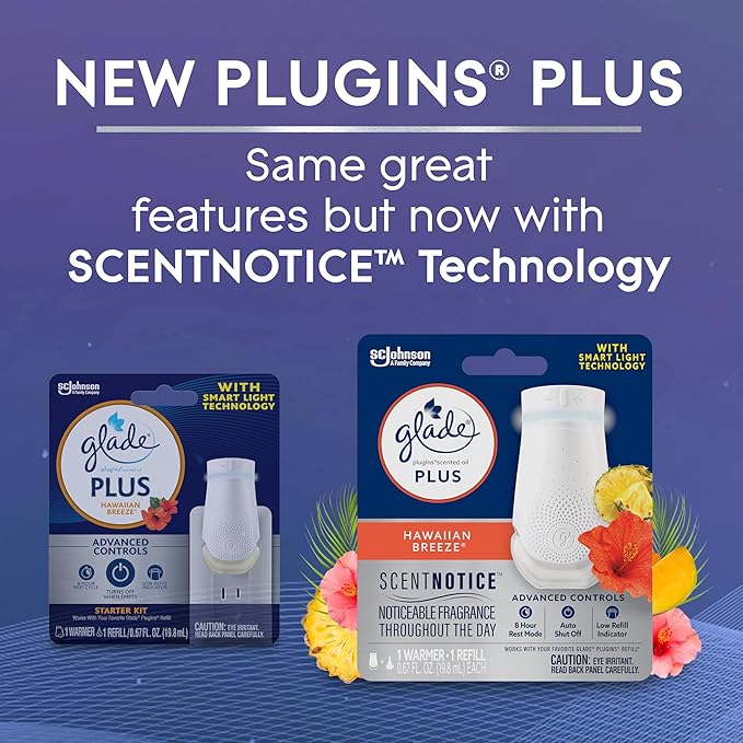 Glade PlugIn Plus Air Freshener Starter Kit, Scented Oil - Image 3