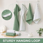 Homaxy Premium Cotton Kitchen Towels 16"x 28", Large Natural Ring Spun 390 GSM - Image 6