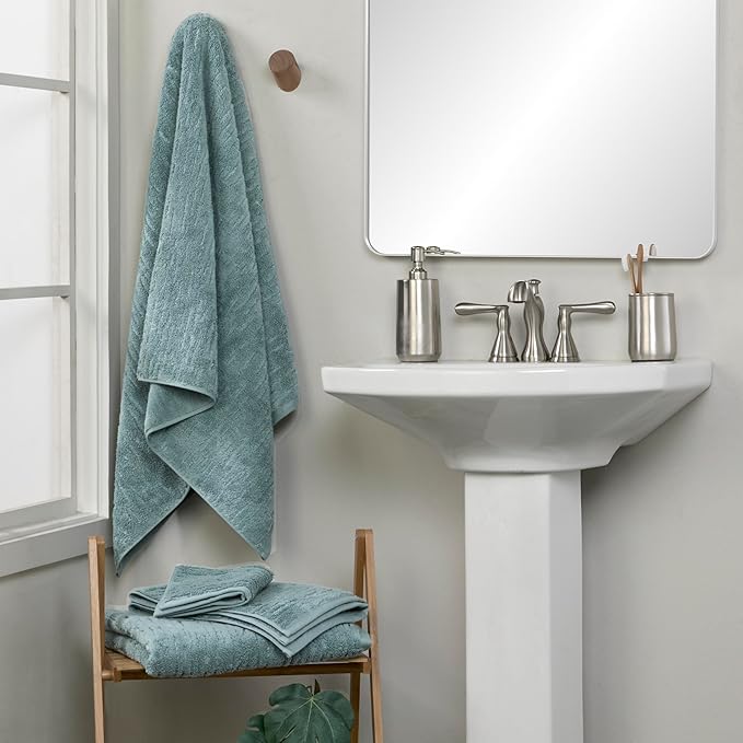 SKL Home CloudSoft Cotton Luxury Hand Towel 2pc Set - Image 5