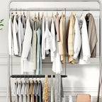 STORAGE MANIAC Adjustable Closet Rod Hanging Clothes Heavy Duty Closet Extender - Image 8