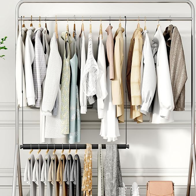 STORAGE MANIAC Adjustable Closet Rod Extender, Heavy Duty Space-Saving Clothes - Image 8