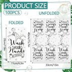 100 Pcs Disposable Hand Towels for Bathroom Paper Towels for Guests 3 Ply Wash - Image 2