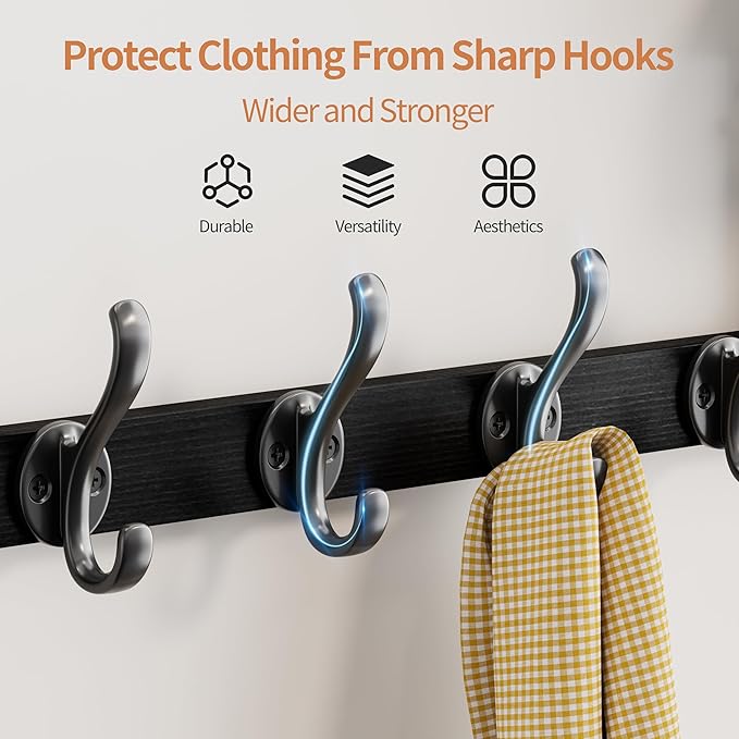 29 inch Coat Rack Wall Mount - Image 7