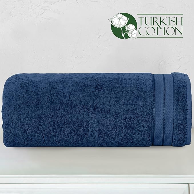 Elegant Comfort Three Line Popcorn Extra Large Luxury Bath Towel - Image 3