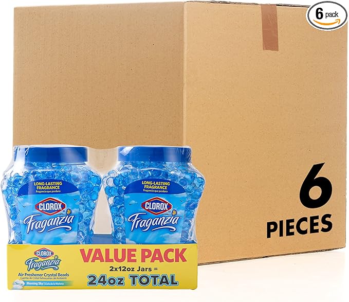 Clorox Fraganzia Crystal Beads Air Freshener Twin Pack, Long Lasting Room by Clorox