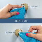 S&T INC. Round Adhesive Push Towel Hooks - Image 3