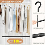 STORAGE MANIAC Adjustable Closet Rod Extender, Heavy Duty Space-Saving Clothes - Image 3