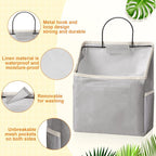Chumia 6 Pack Wall Hanging Storage Basket Bathroom Closet Hanging Storage Bag - Image 4