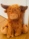 Highland Cow Door Stopper – Cute Weighted Animal Doorstop 2.2 lbs by khevga
