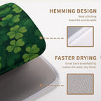 St Patricks Day Spring Shamrock Dish Drying Mats St Patrick's Day Dish Mat Cute - Image 3