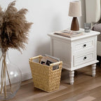 GRANNY SAYS Bathroom Wastebasket, Wicker Trash Can - Image 8