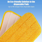 HOMTOYOU Reusable Mop Pads for Swiffer PowerMop: 6 Pack Microfiber Pad Refills - Image 3