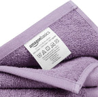 Amazon Basics washcloth for Bathroom, 100% Cotton Extra Absorbent, Fast Drying - Image 3