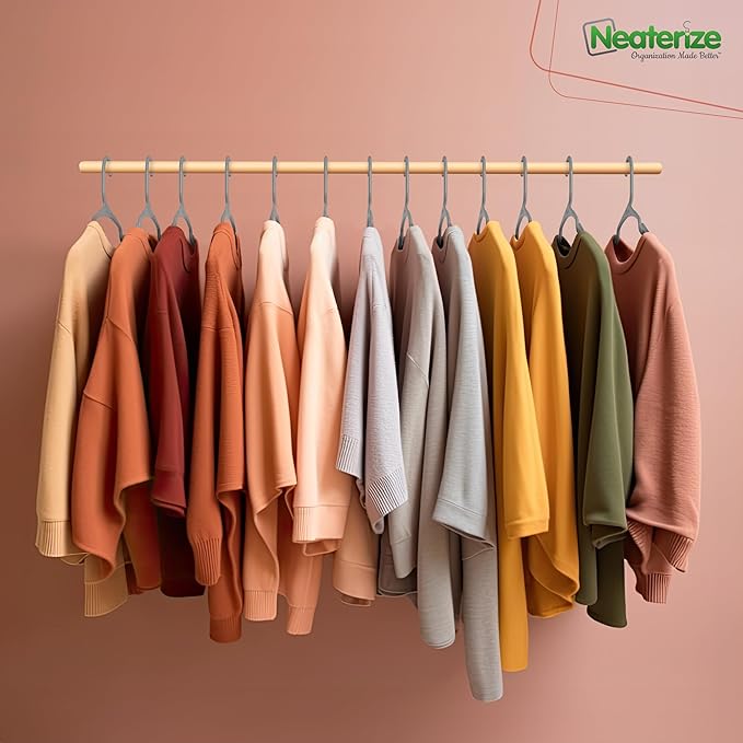 NEATERIZE Clothes Hangers Plastic 100 Pack - Image 5