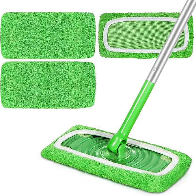 Reusable Microfiber Mop Pads Compatible by ZHAYAO