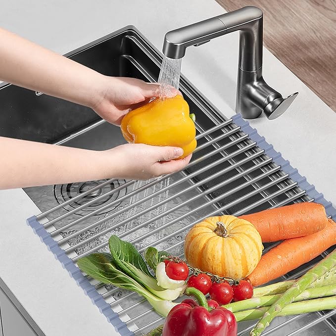 NEZUIBAN Drying Rack with Roll Up and Over Sink - Image 5