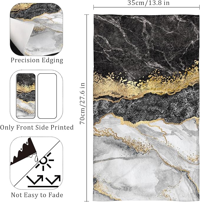 HAISUKA Black and Gold Kitchen Towels - Image 2