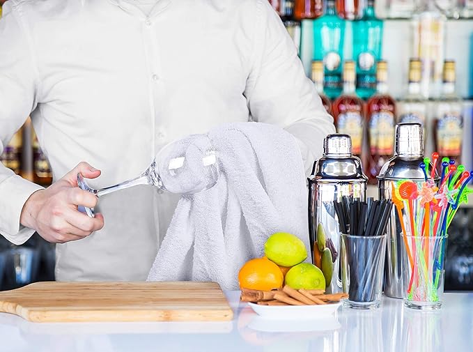 Utopia Towels - Kitchen Bar Mops Towels, 100% Cotton Super Absorbent White - Image 5