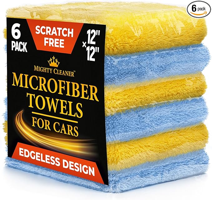 Super Soft Microfiber Towels for Cars by MightyCleaner