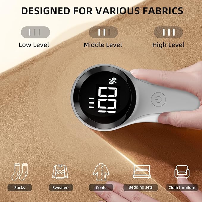 Fabric Shaver, Electric Lint Remover, Rechargeable Lint Shaver, Household - Image 5