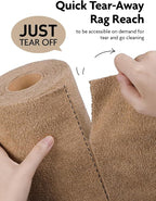 Fantasticlean Microfiber Cleaning Cloth Roll -150 Pack, Tear Away Microfiber - Image 2