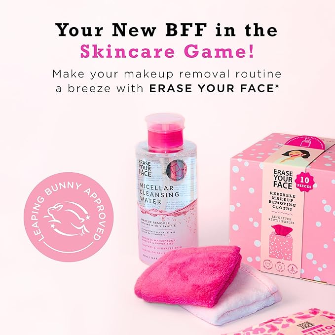 ERASE YOUR FACE Reusable Makeup Remover Cloths - Image 9