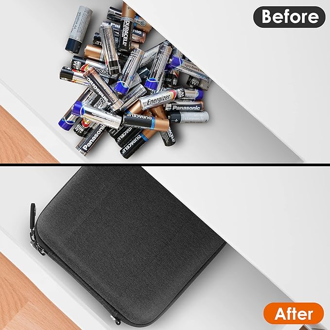 Linkidea Small Hard Case Battery Organizer Storage Box, Batteries Carrying - Image 2