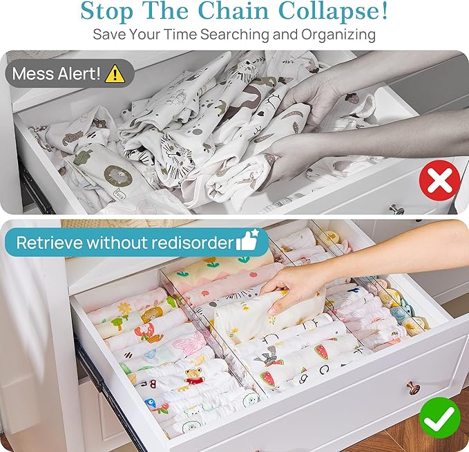 Vtopmart 8 Pack Drawer Dividers - Image 7