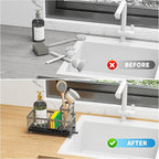Cisily Sponge Holder for Kitchen Sink, Sink Caddy Organizer - Image 6