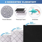 Fixwal 4 Pack Black Underbed Storage Bags - Image 3