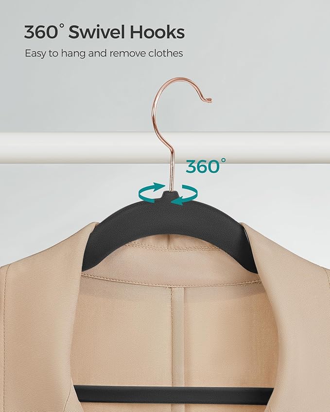 SONGMICS Slim Velvet Hangers, Non-Slip Clothes Hangers - Image 7