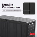 Keter Marvel Plus 71 Gallon Resin Outdoor Storage Box for Patio, Balcony & Garden – Weather‑Resistant Deck Box for Cushions, Pillows, Pool Floats & Tools, Dark Grey - Image 8