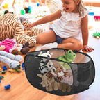 4 Pack Pop-Up Mesh Laundry Basket, Open Collapsible Laundry Baskets - Image 7