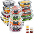 34pcs Glass Food Storage Containers by AMALEKO