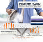 Ironing Board Cover and Pad 15"x54" Extra Thick Natural Cotton, Scorch and - Image 6