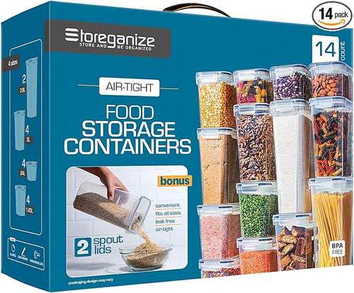 14 PCS Airtight Food Storage Containers by Storeganize