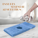 White Classic Light Blue Hand Towels - Image 5