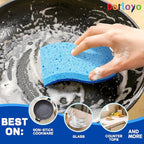 12 Count Non-Scratch Dish Sponges Kitchen, Long Lasting Cleaning Sponges - Image 5