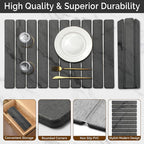 Large Stone Dish Drying Mat for Kitchen Counter, Quick Dry Stone Dishes Mats - Image 5