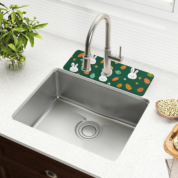 Kitchen Sink Splash Guard 2 PCS 30 Inch Sink Faucet Mat Splash Guard - Image 6