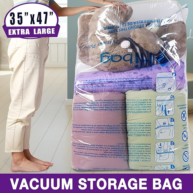 XXL Jumbo 47''X35'' Vacuum Storage Space Saver Bags Extra Large - Image 3