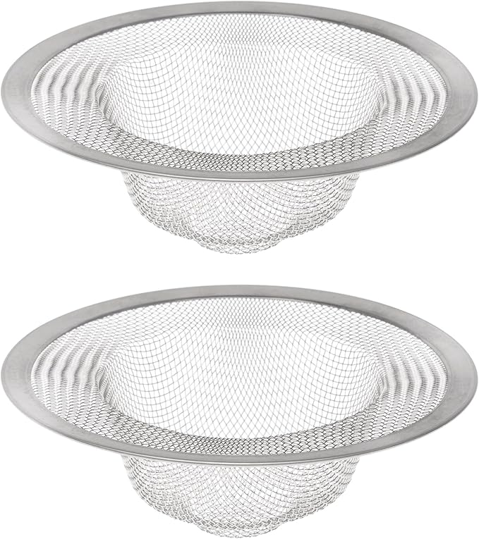 HIC Kitchen Mesh Sink Strainer, 18/8 Stainless Steel, 4.5-Inches by HIC
