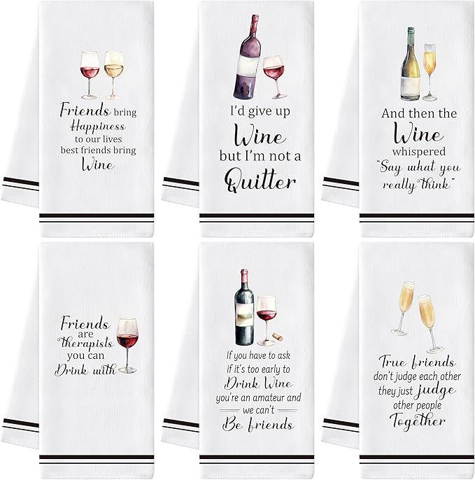 GROBRO7 Funny Wine Hand Towel by GROBRO7
