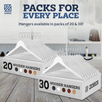 ZOBER White Wooden Hangers - Image 8