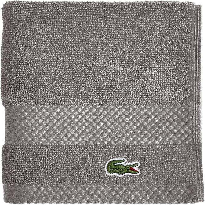 Lacoste Heritage 100% Supima Cotton Wash Cloth, Premium Super Soft Bath Towel by LACOSTE