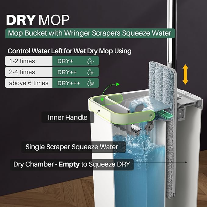 JOYMOOP Mop and Bucket with Wringer Set - Image 3