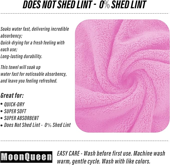 MOONQUEEN 6 Pack Premium Hand Towels - Image 4