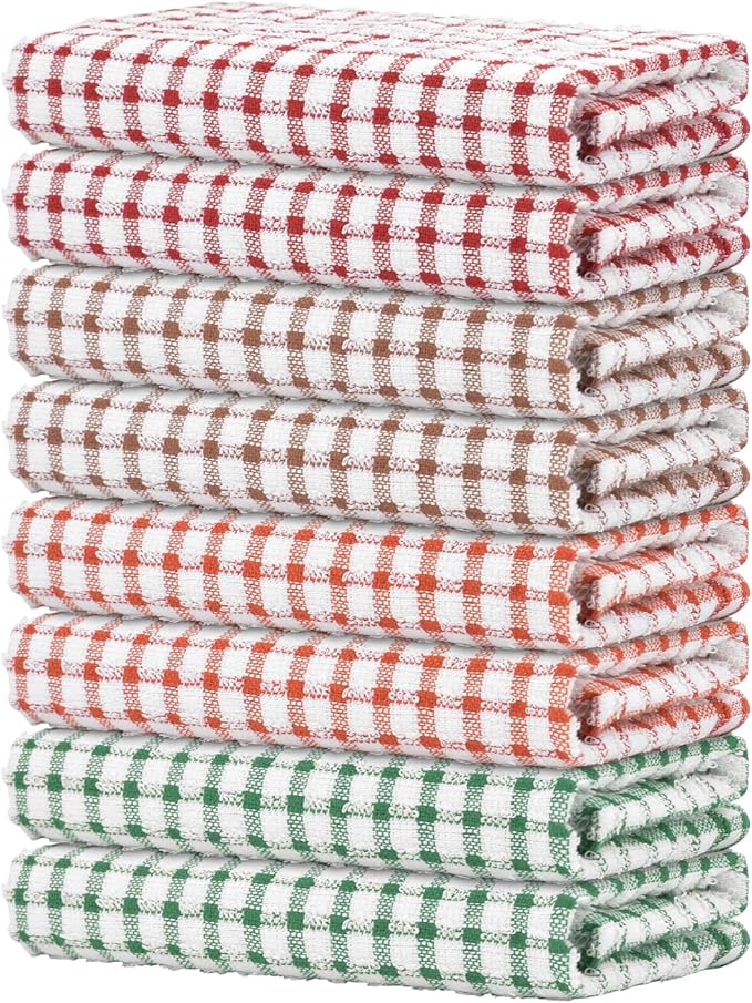 Nialnant 8 Pack Kitchen Towels, Dish Towels by Nialnant